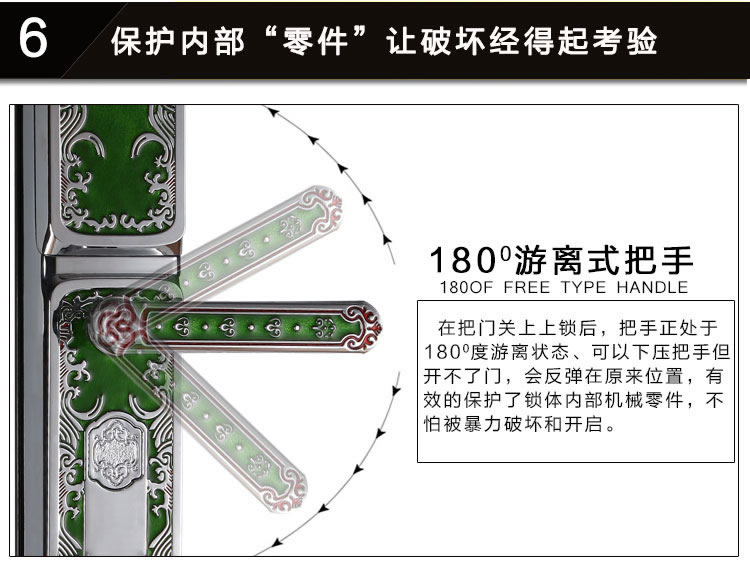 玉蛟龙智能门锁 智能锁防窥视输入、半导体/光学指纹传感器