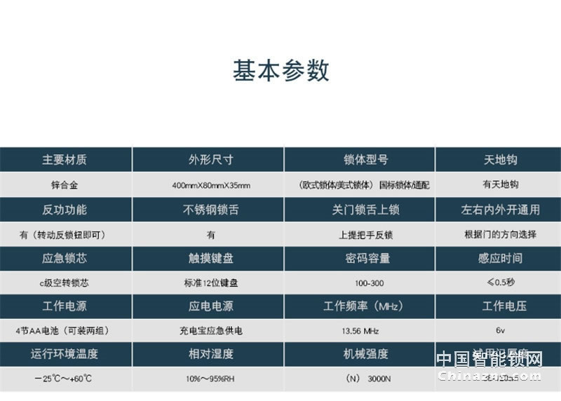 砺安不锈钢指纹密码锁 试开报警及锁定 LA5S系列