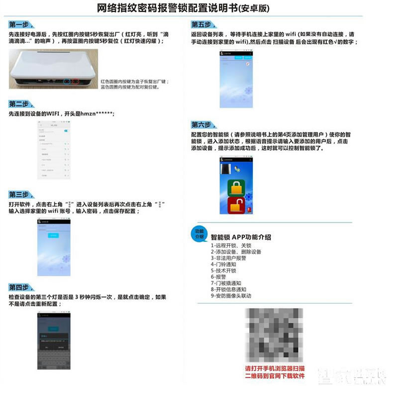 蓝盾智能锁 时尚多功能指纹锁密码锁刷卡锁滑盖