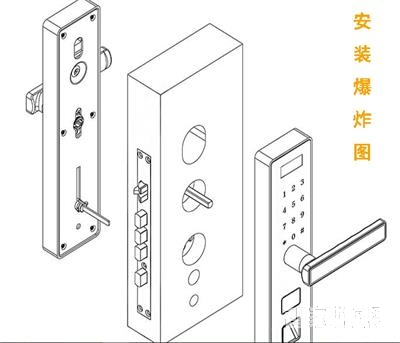 华府家用指纹锁 公寓大门防盗智能门锁