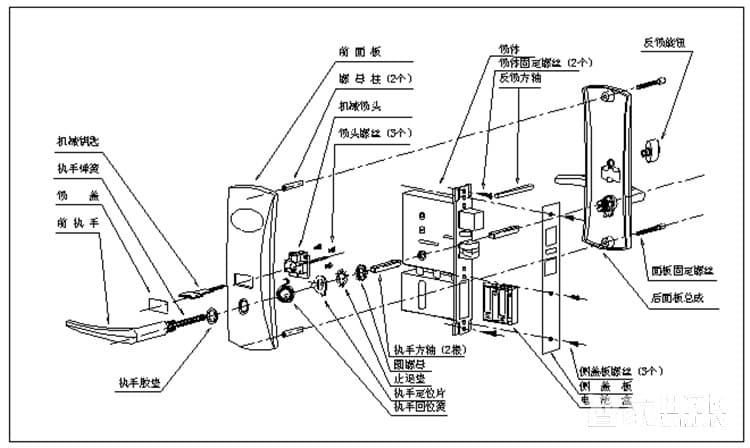 远为智能酒店锁SFC-93 防盗电子感应锁