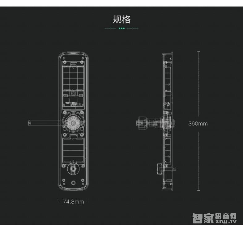 曼申指纹锁 iLock 5 家用防盗门锁 电子刷卡锁