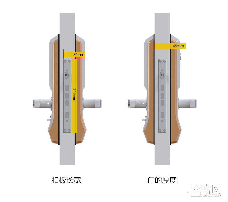 阿斯丹盾指纹密码锁 刷卡锁 APP远程开锁