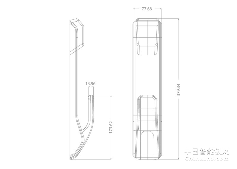 箭牌推拉式智能指纹锁天盾A907 家用防盗门电子密码锁