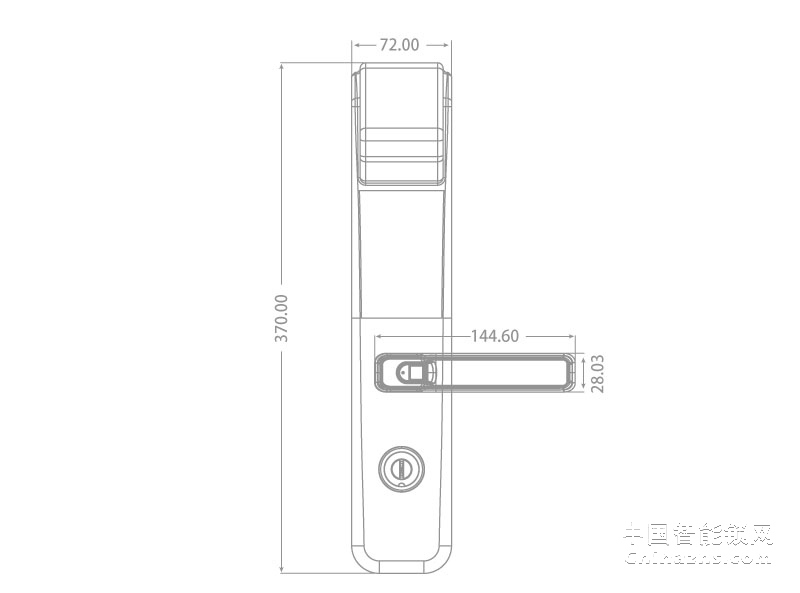 箭牌人脸识别智能锁天眼A909 语音导航电子猫眼手机蓝牙开启