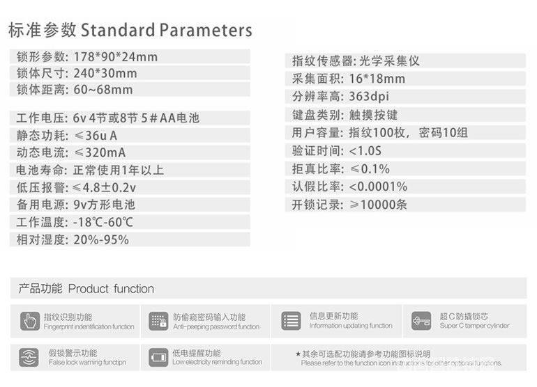 吾爱吾家自动滑盖智能锁 红古铜指纹密码锁