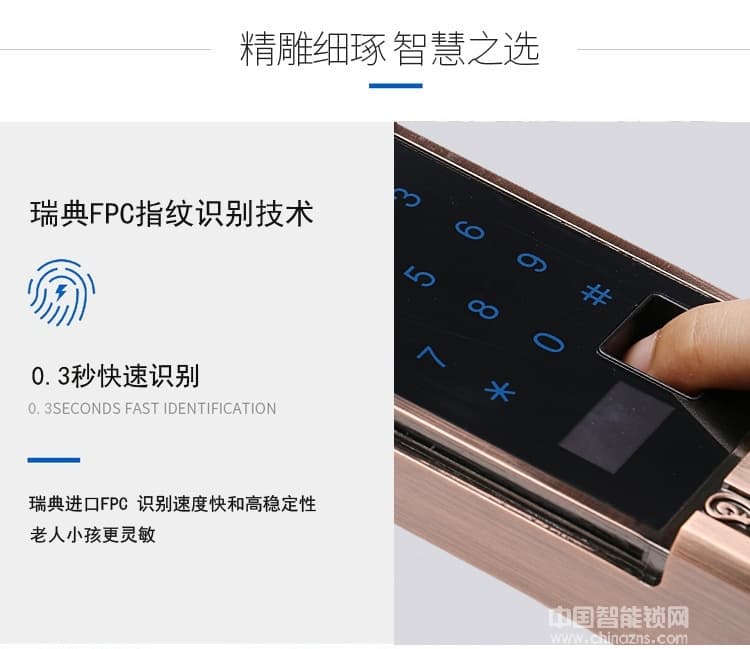 凯帝罗斯别墅指纹锁 APP欧式指纹锁