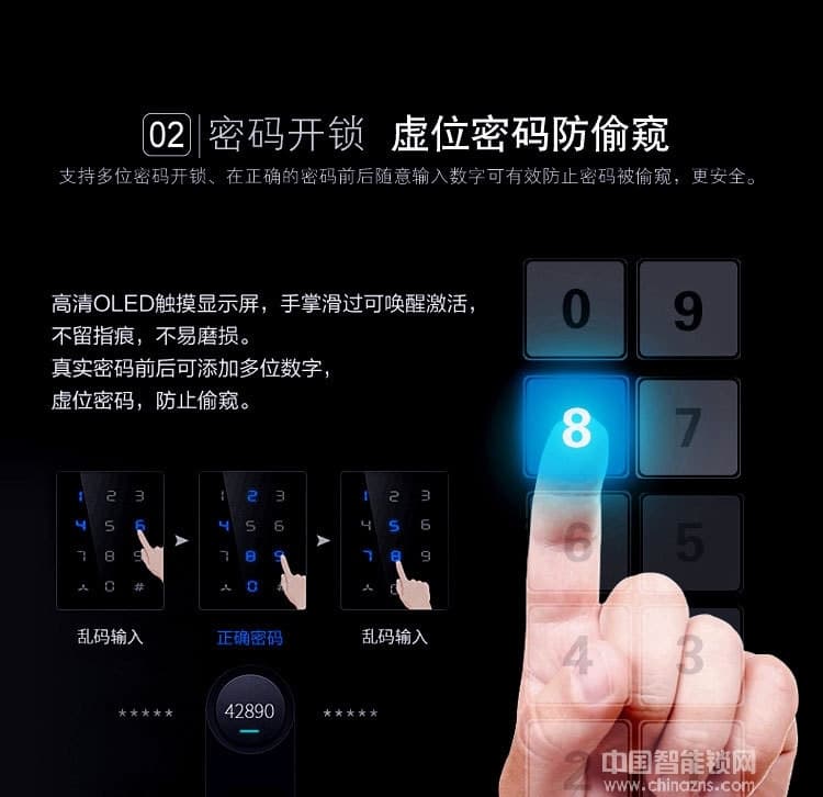 鑫鼎兴智能锁 家用防盗门密码锁 全自动电子门锁