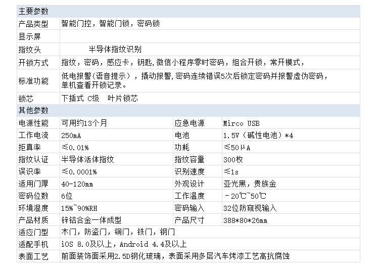 拉盯指纹锁 不锈钢滑盖指纹锁 家用刷卡密码锁