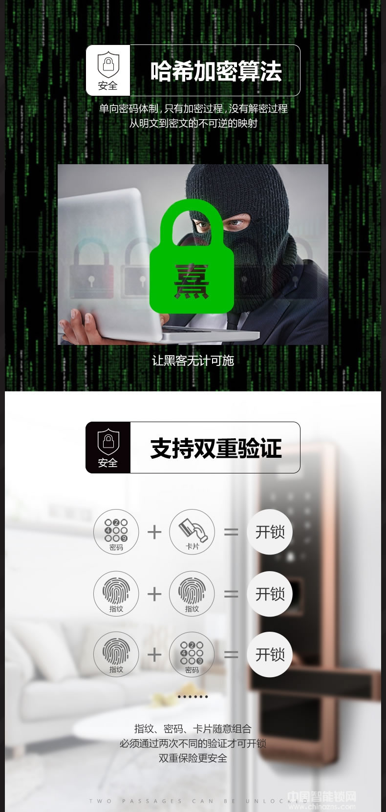 小熹手机APP防盗门锁 家用直板电子锁