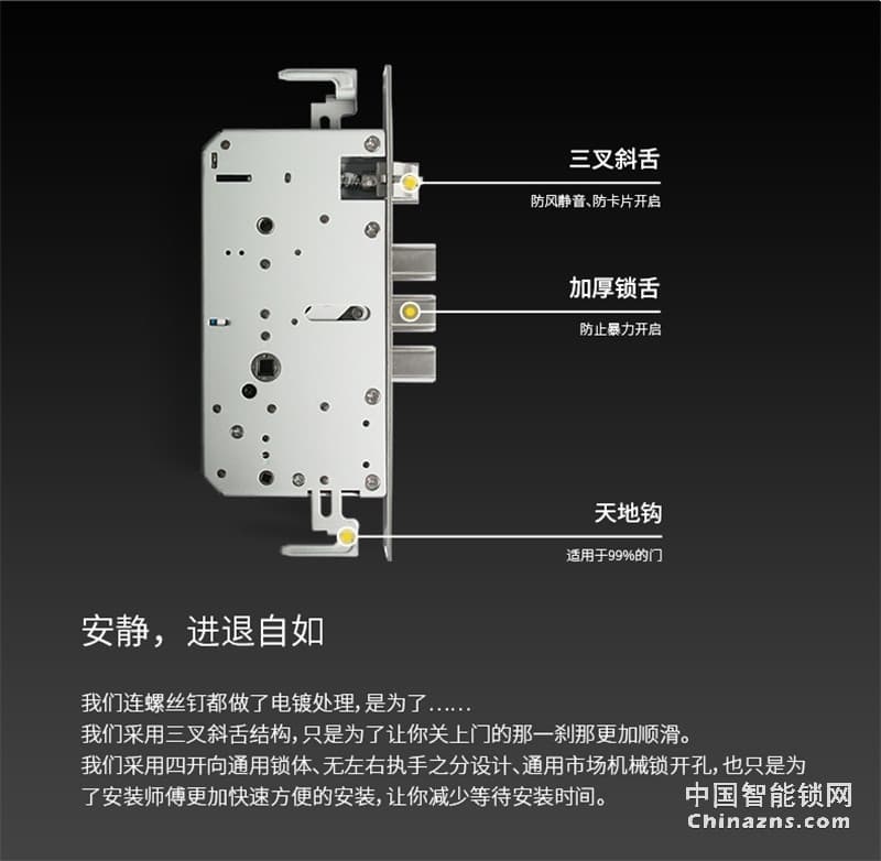 VOC指纹锁智能锁 L79电子锁密码锁