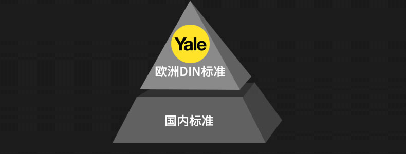 Yale 耶鲁指纹锁 密码锁 防盗门锁 zen-f