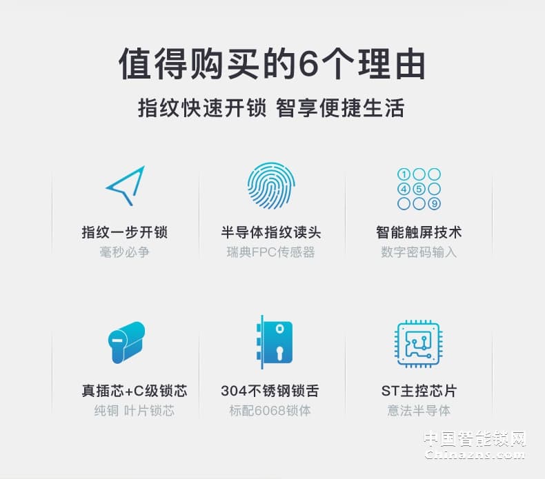 汇泰龙指纹锁A8 家用智能锁防盗门密码门锁智能锁别墅大门锁