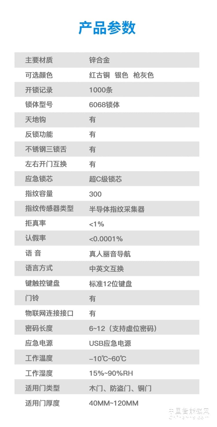 兰和智能锁M46 自动滑盖指纹锁 远程操控