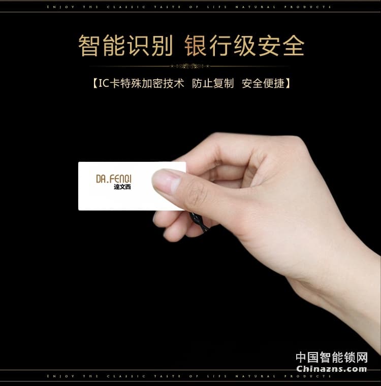 达文西滑盖智能锁 101别墅大门指纹锁 手机APP远程