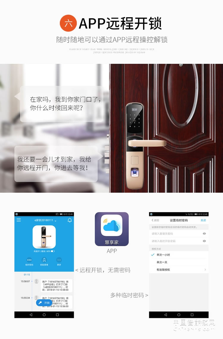 e家锁1系智能锁指纹锁密码锁刷卡磁卡锁电子锁家用防盗门禁锁