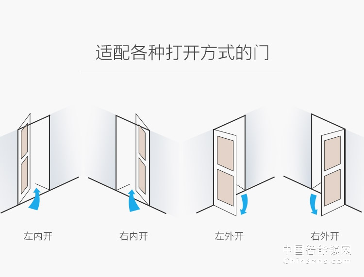 中兴指纹锁 家用防盗智能门锁