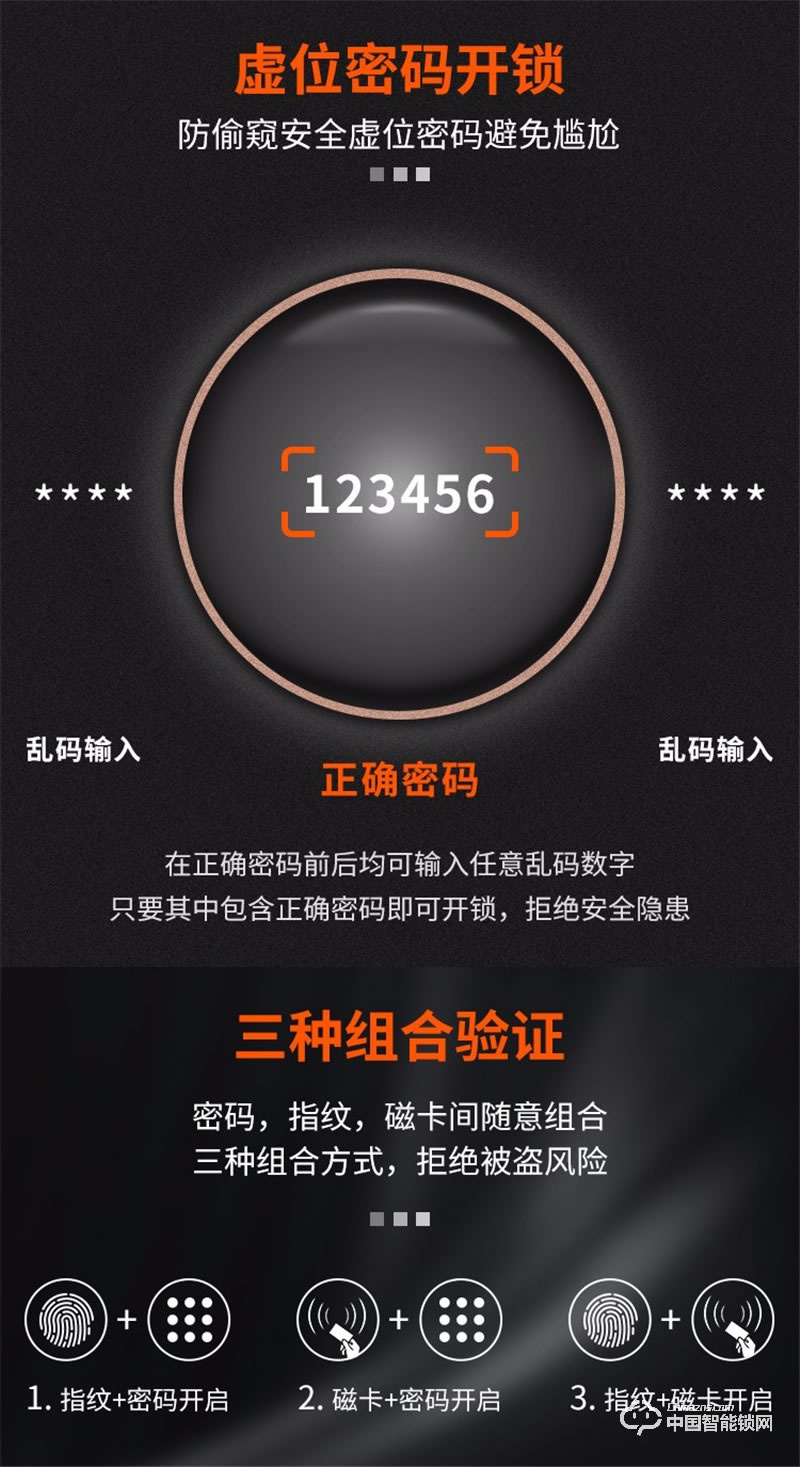 科莱宝指纹锁智能锁 家用防盗门电子锁密码锁 