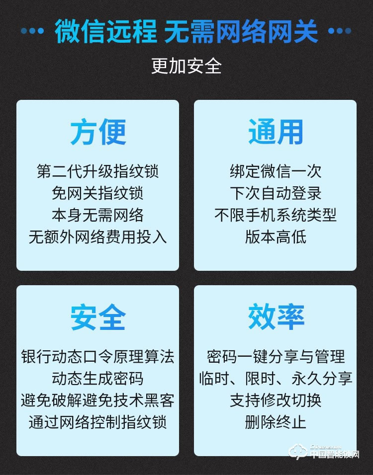 科莱宝指纹锁 智能锁家用防盗门锁 微信远程锁