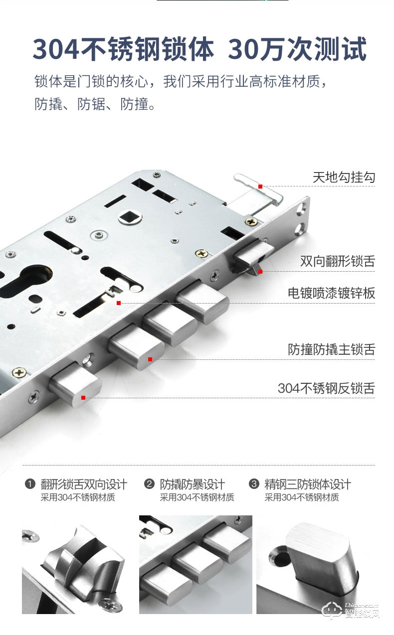 摩萨迪智能锁 MLA-008全自动指纹锁密码锁