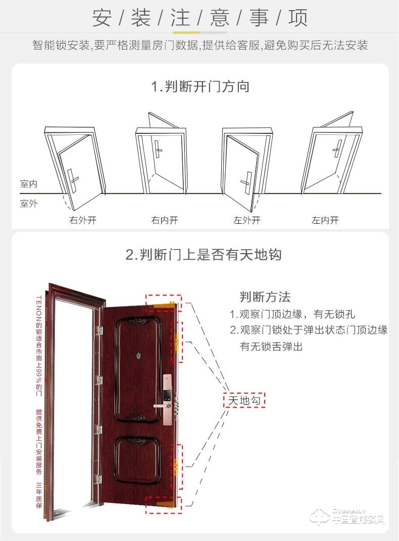 固特智能锁 指纹锁家用防盗门锁电子密码锁刷卡感应锁