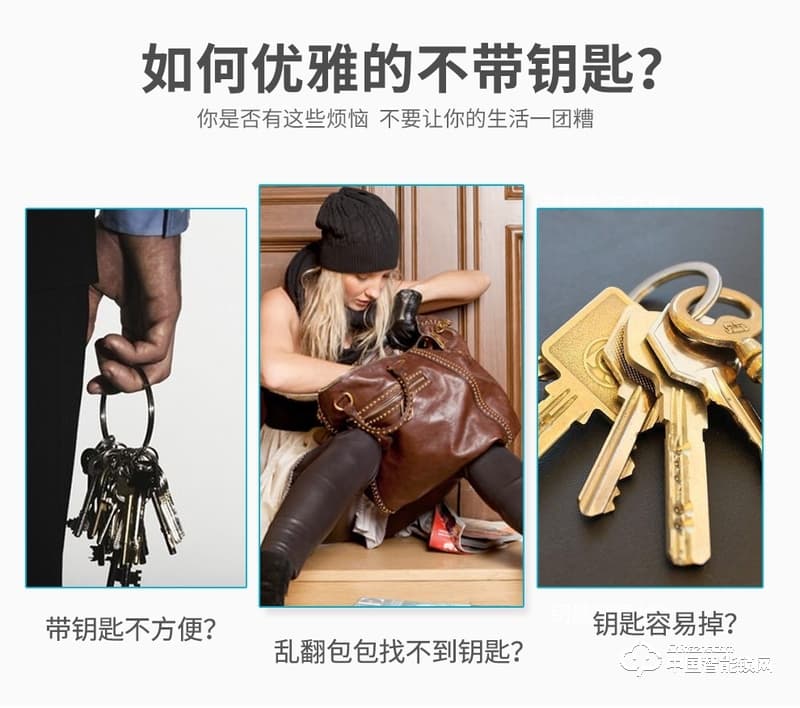 万维特智能云锁 家用防盗门锁智能锁大门密码锁K1