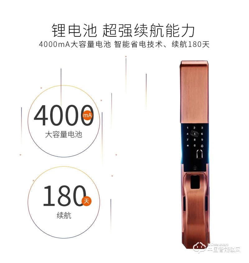 安尔发智能锁 滑盖指纹密码锁A600