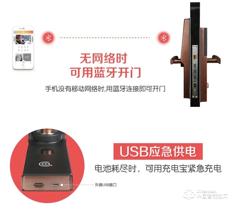 艾尔伴家智能锁 防盗门指纹密码锁 家用智能锁