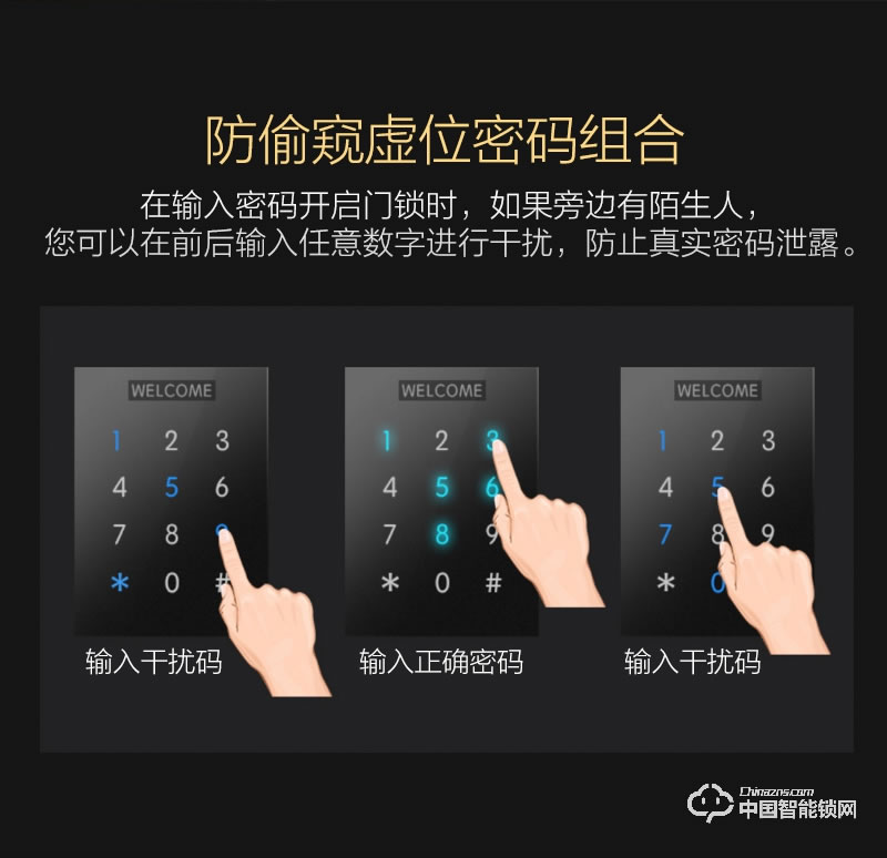 阿波罗智能锁 智能家用门锁 防盗门指纹密码锁