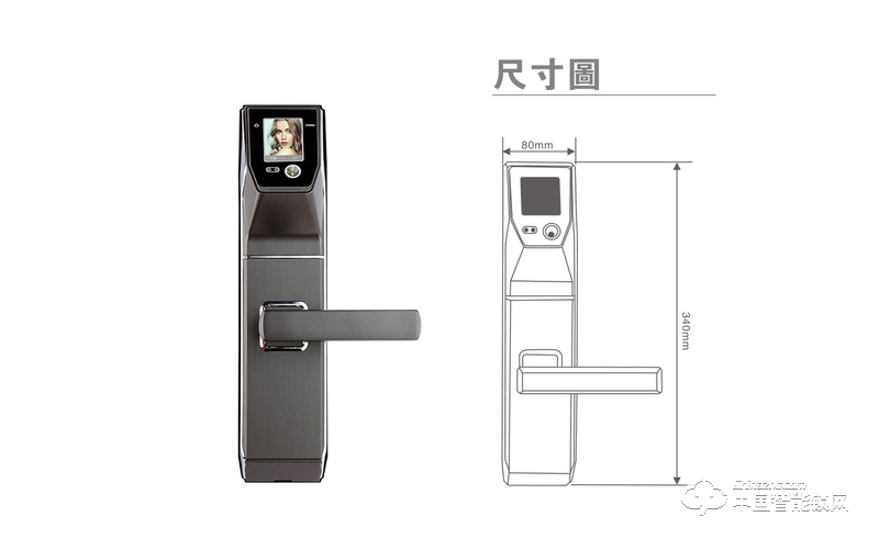 茵朗智能锁 人脸识别智能锁EF11