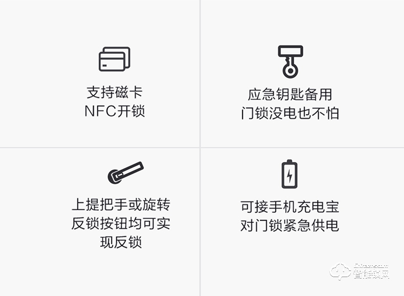云米指纹锁 防盗门锁智能锁