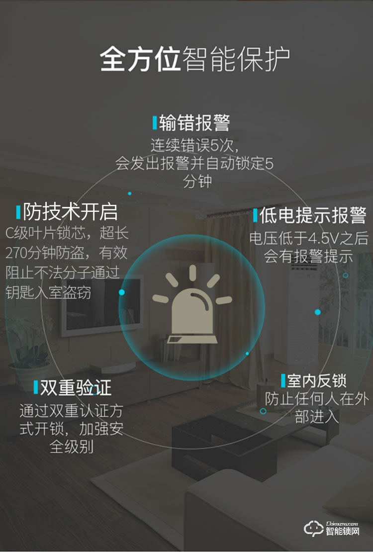 欧加斯智能锁 刷卡感应锁远程遥控锁