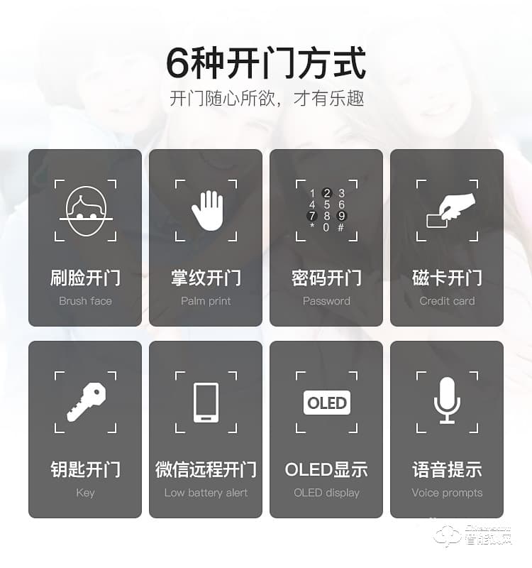 乐盾智能锁 D3人脸识别锁远程防盗指纹锁