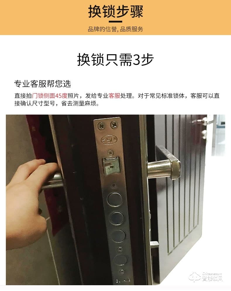 满讯智能锁 家用防盗门全自动指纹锁