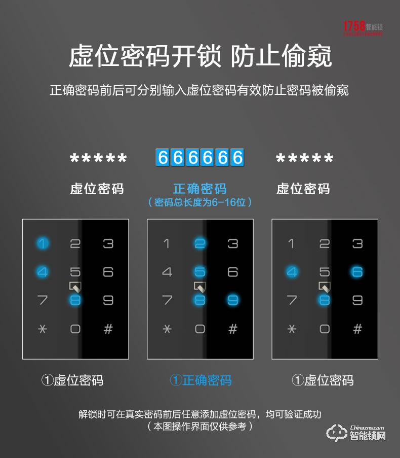 1758智能锁 701-琥珀金时尚APP智能互联锁