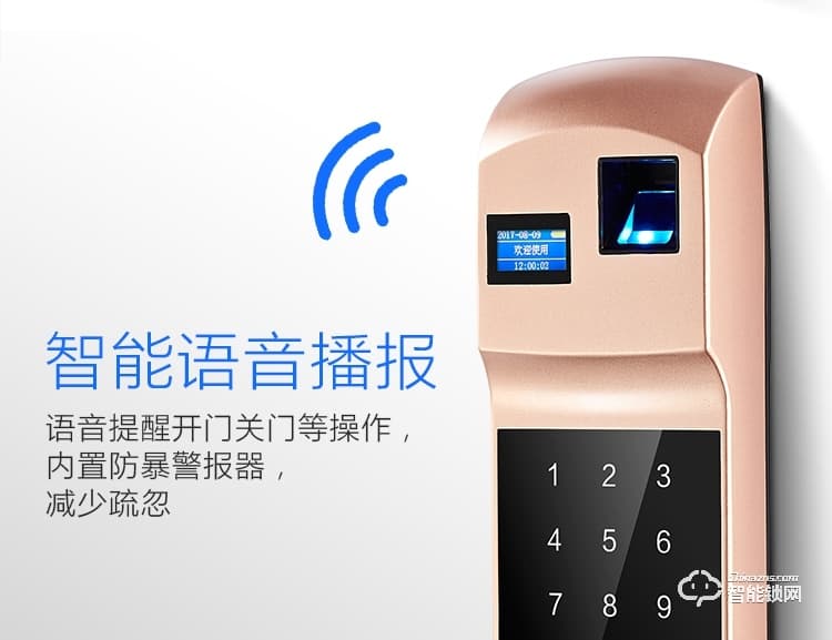 梵蒂安指纹锁 家用智能锁wifi手机远程开门智能锁