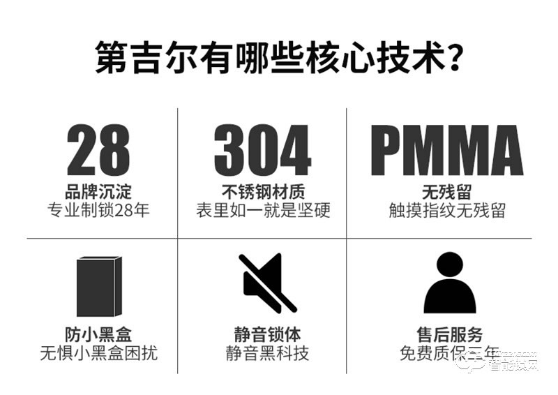 第吉尔智能锁 #6600-268智能密码锁磁卡大门锁新门禁锁