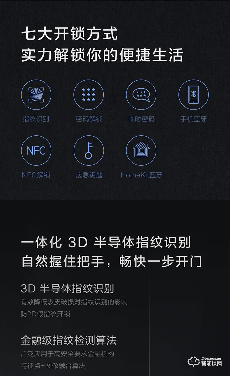 绿米Aqara智能锁 N100家用防盗指纹电子密码锁