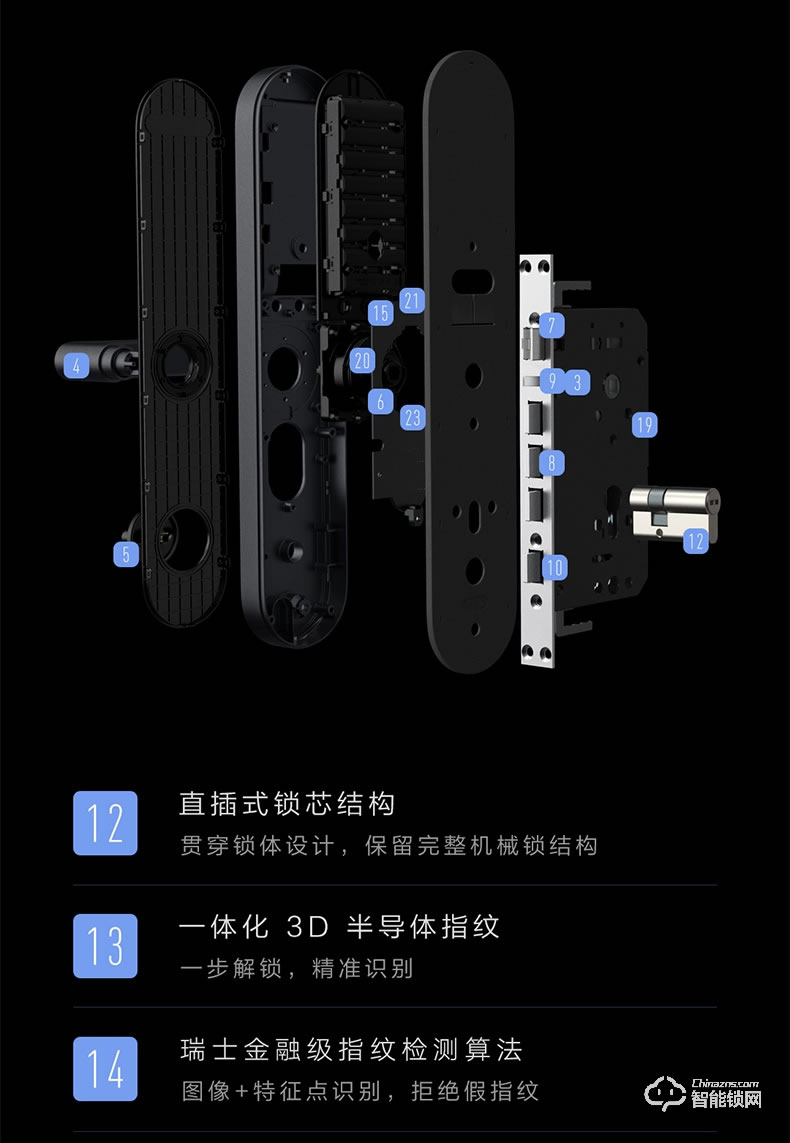 绿米Aqara智能锁 N100家用防盗指纹电子密码锁