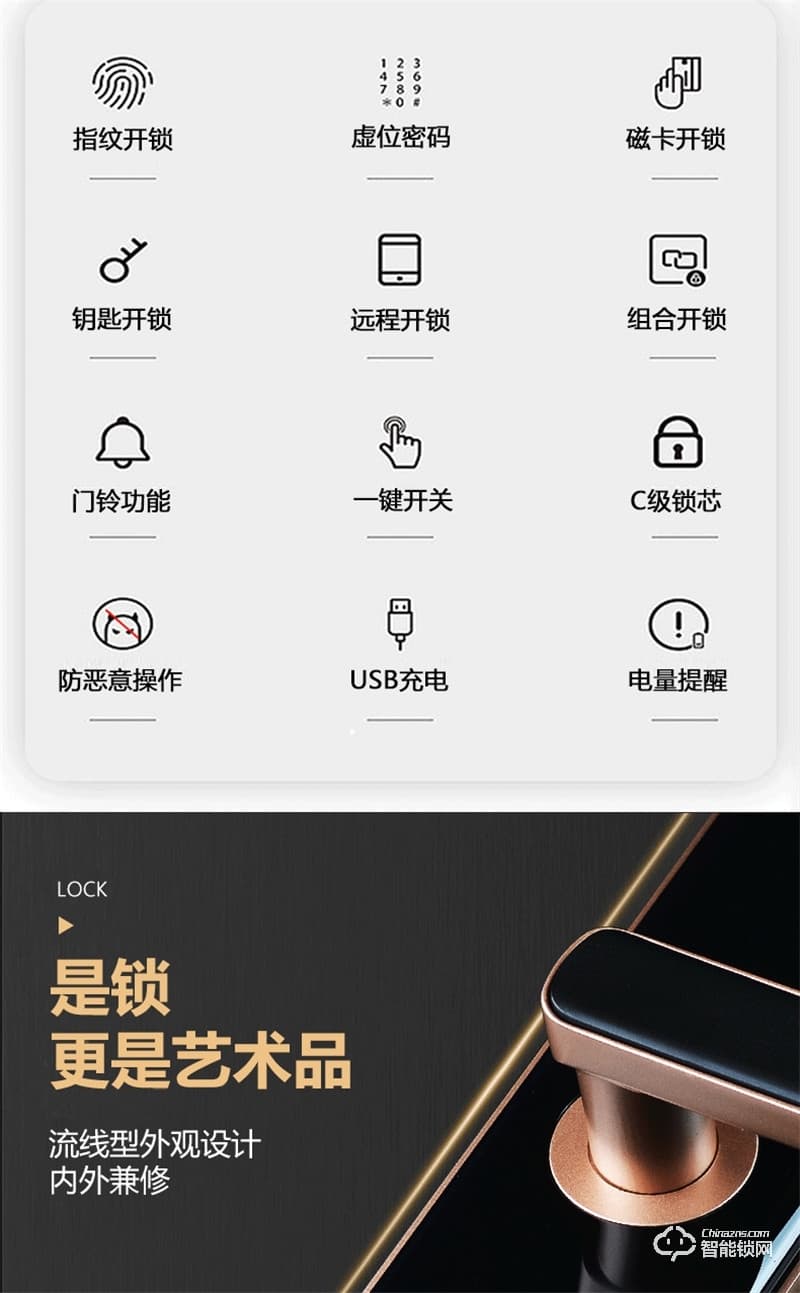 哈博士智能锁 哈博士3号智能家居密码锁
