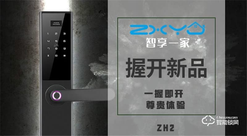 智享一家智能锁 ZH2一握开智能门锁