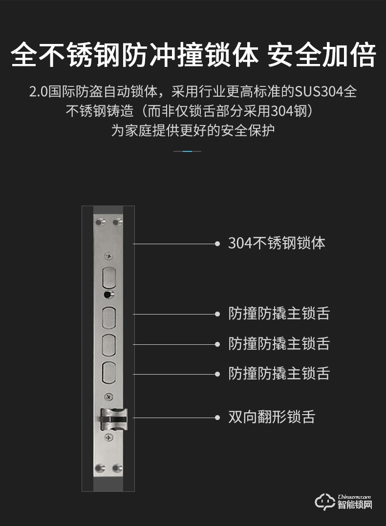 skn智能锁 N1家用防盗门密码刷卡锁