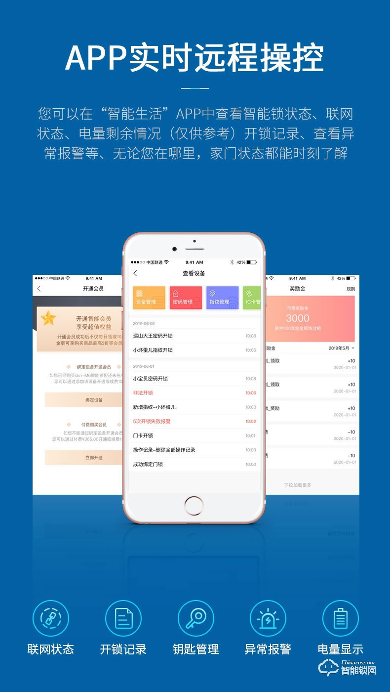skn智能锁 M6家用防盗门密码锁电子锁