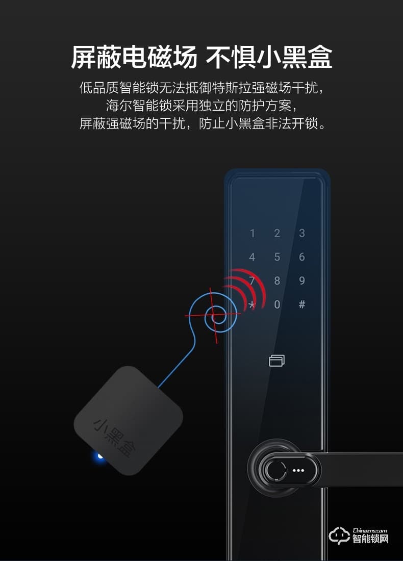 海尔智能锁 E20家用防盗门智能门锁电子密码锁