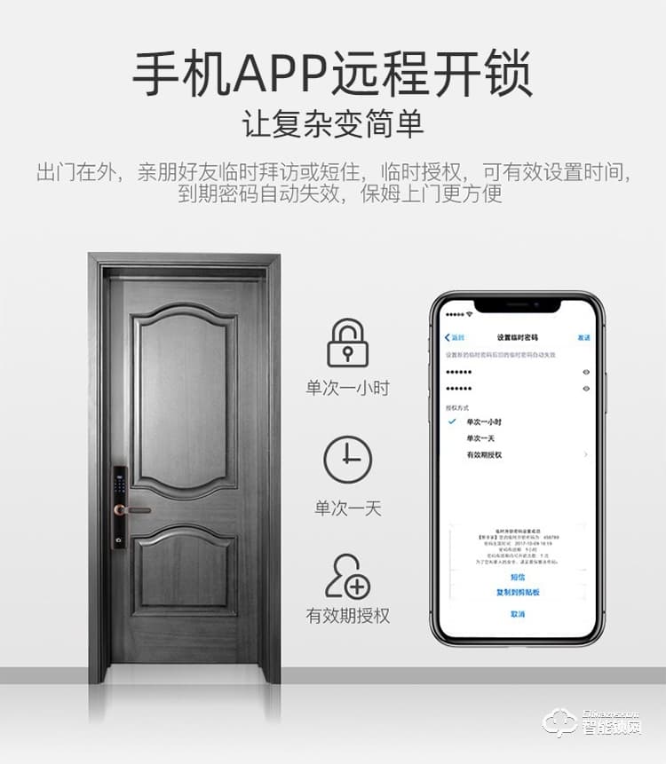 致能家智能锁 note2s家用防盗门密码锁智能锁