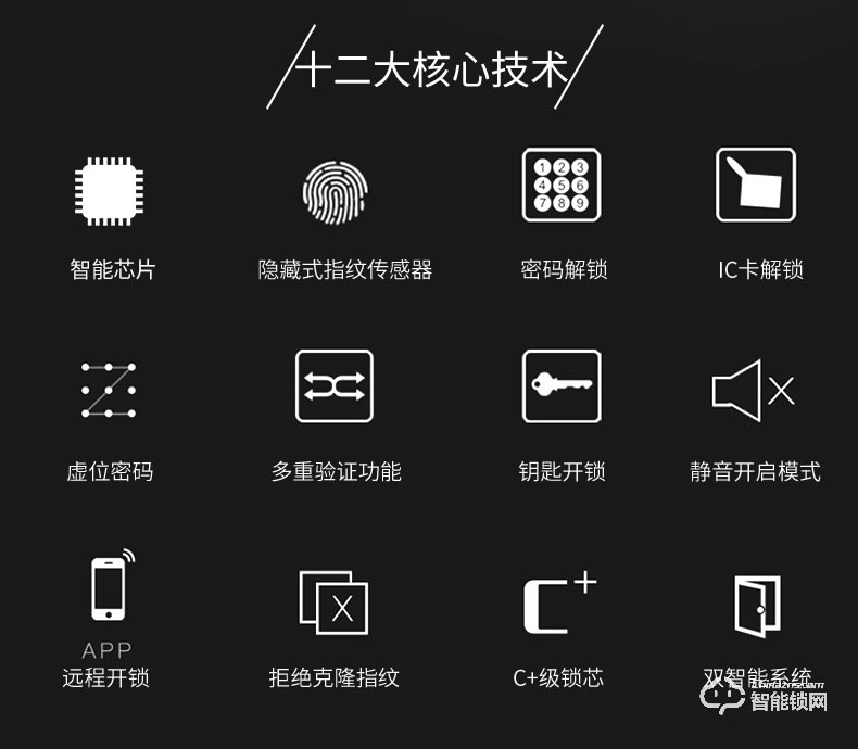 司浦特智能锁 防盗门刷卡密码锁
