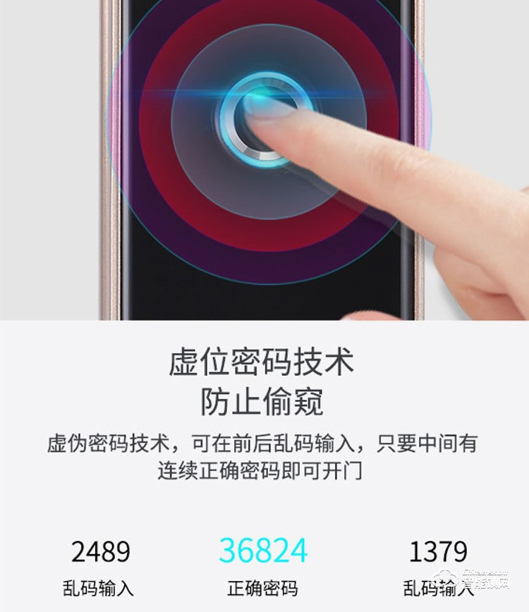 米博士智能锁 M6家用防盗门密码锁门锁