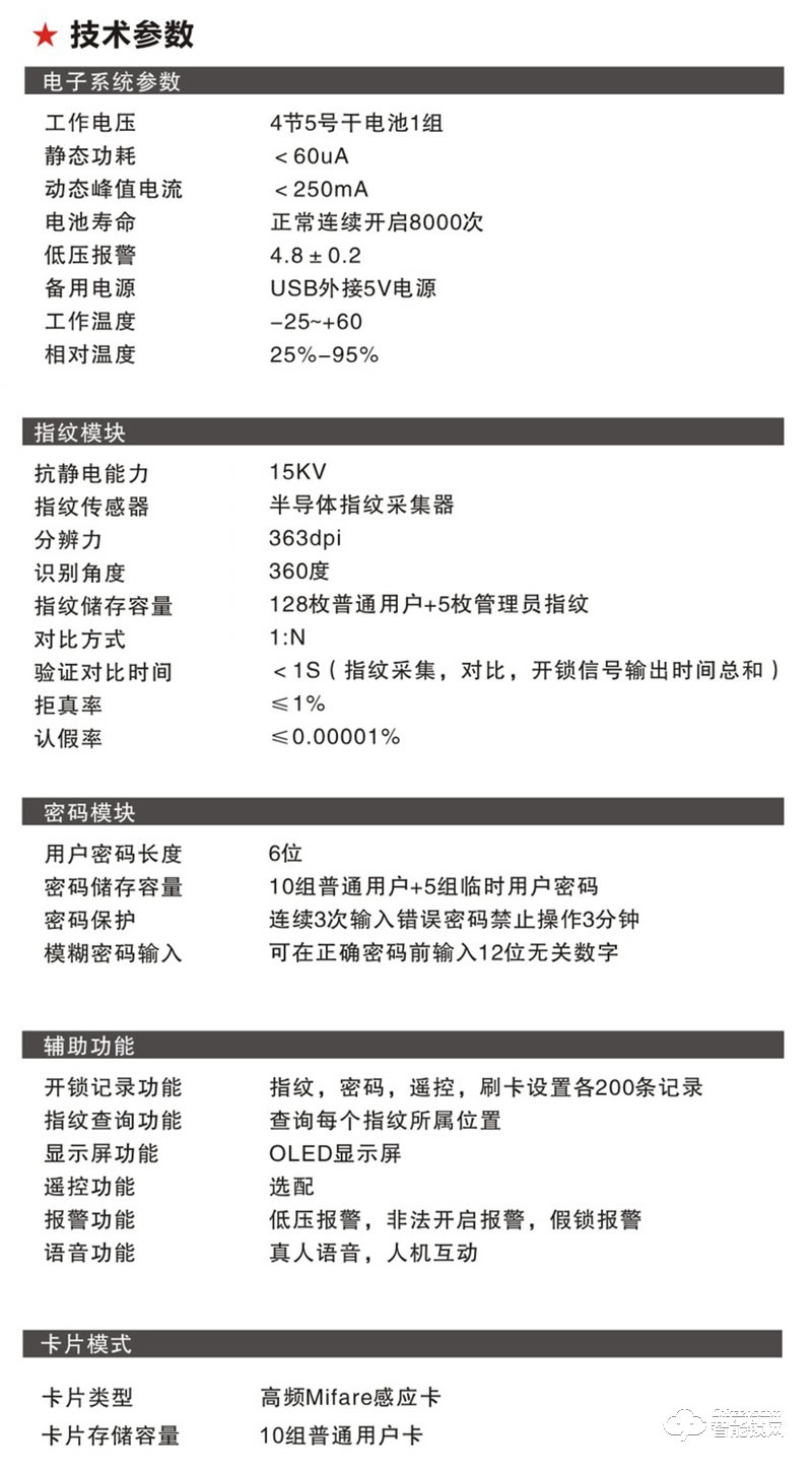 无敌虎智能锁 WDH-8835防盗门家用密码锁刷卡锁