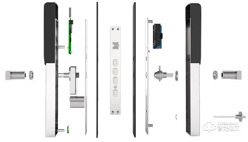 中科易安联网智能锁 QY-1701A家用防盗门电子门锁