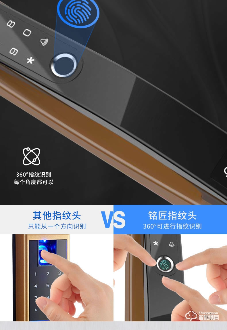 铭匠智能锁 C9 Pro家用防盗门电子密码锁